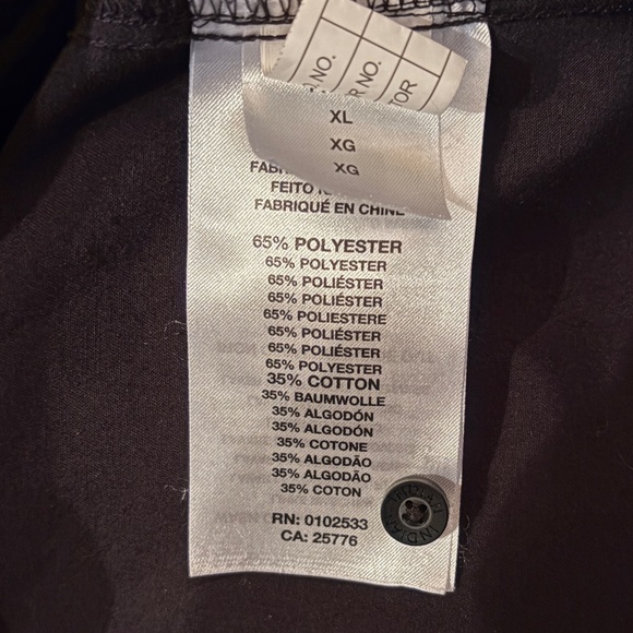 Indian Motorcycle Black & Red Short Sleeve Button-Up Shirt Women’s Size XL - Picture 6 of 8